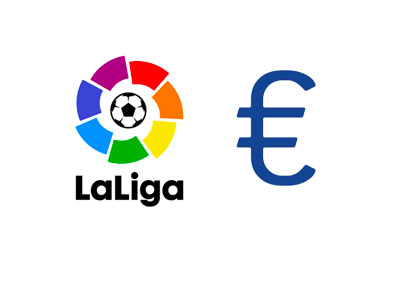 Spanish La Liga - 2015/16 season logo next to a Euro currency sign - Financials / Salaries - Concept