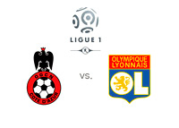 Ligue 1 - Nice vs. Lyon - Matchup and Logos