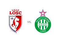 Lille vs. St Etienne - Team Logos