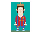 Stanley Chow Illustration - Lionel Messi - The King