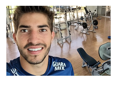 Lucas Silva Selfie - Instagram Photo - At the Gym