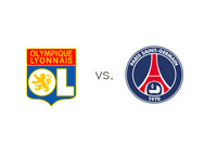 Lyon vs. Paris Saint-Germain (PSG) - Ligue 1 Matchup - Team Logos