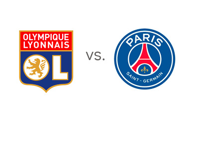 Lyon vs. Paris Saint-Germain (PSG) - Matchup and Odds - Team Logos / Crests - Game Preview