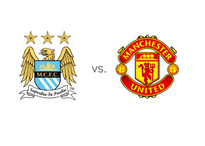 Matchup - Manchester City vs. Man United - Derby - Team Logos / Odds / Preview