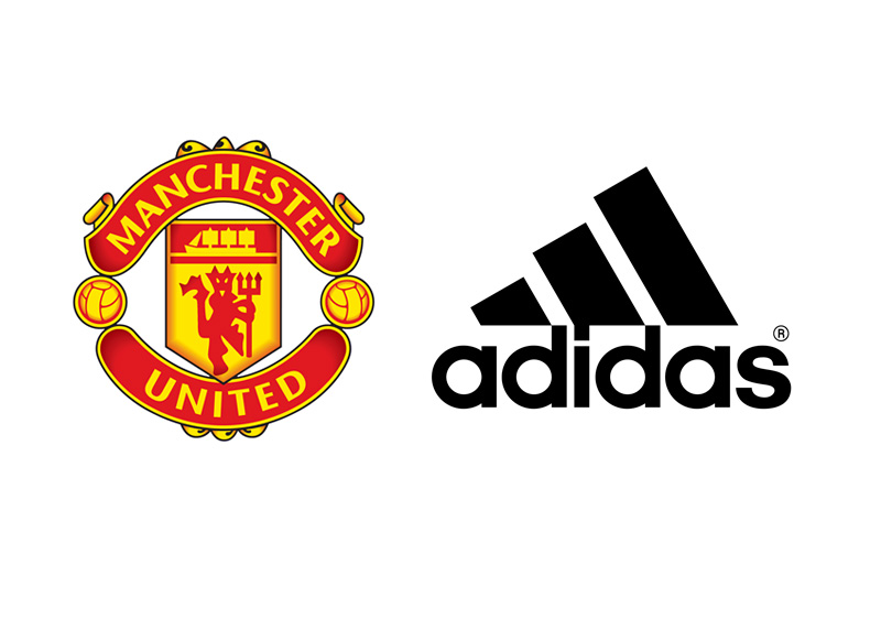 Manchester United Football Club and Adidas - Company Logos