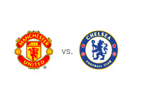 Manchester United vs. Chelsea - Matchup and Team Logos