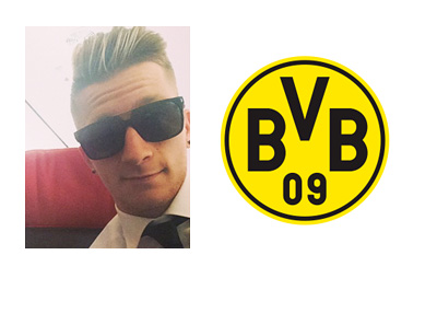 Marco Reus Selfie With Shades On- Borussia Dortmund Logo - Where Next?