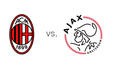 AC Milan vs. Ajax - UEFA Champions League - Team Logos