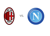 Serie A Matchup - AC Milan vs. Napoli - Team Logos / Crests