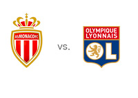 French Ligue 1 Matchup - AS Monaco vs. Lyon - Team Logos