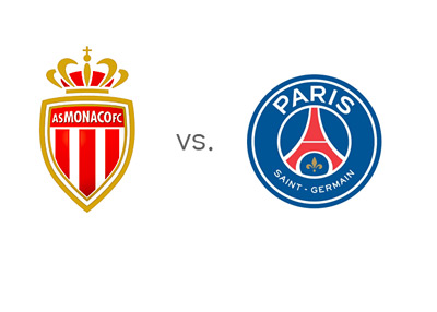 Ligue 1 Matchup - AS Monaco vs. Paris Saint-Germain (PSG) - Team Logos