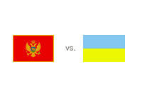 Montenegro vs. Ukraine - Country Flags