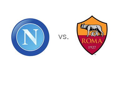 Coppa Italia Matchup - Napoli vs. AS Roma - Team Logos