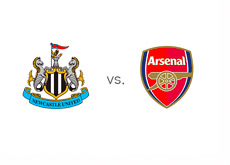 Newcastle vs. Arsenal - EPL Matchup - Team Logos