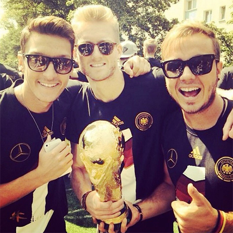 Mesut Ozil, Andres Schurrle and Mario Gotze