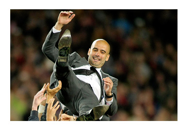 Pep Guardiola surfing on top of Barcelona players - Highest paid football manager in year 2015