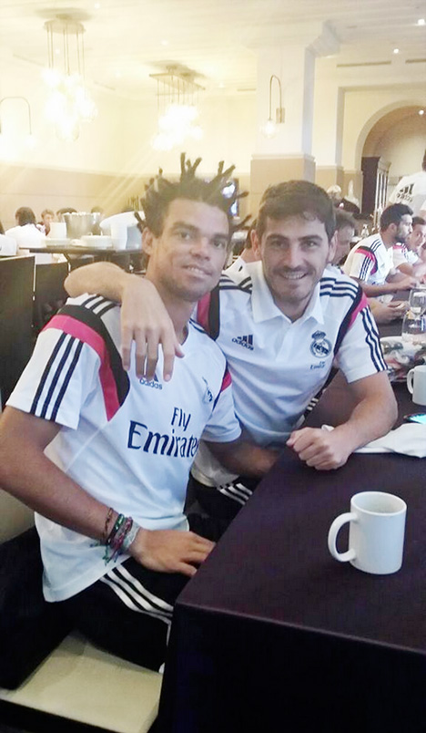 Pepe new haircut - Real Madrid - July 2014