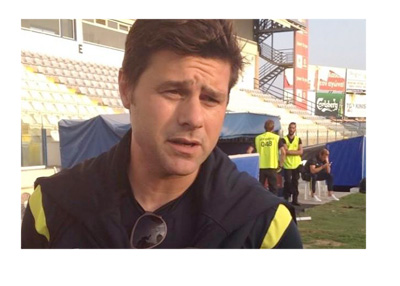 Mauricio Pochettino interviewed on the ground by Spurs TV - Twitter