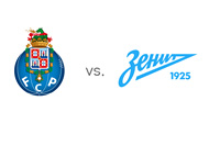 FC Porto vs. Zenit St. Petersburg - UEFA Champions League Match - Team Logos