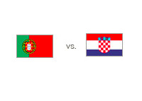 Portugal vs. Croatia - Matchup and Country Flags