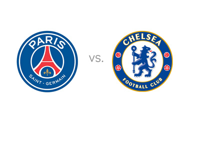 Paris Saint-Germain (PSG) vs. Chelsea FC - Matchup - Odds - Team Logos / Badges / Crests - Face-off