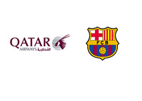 Quatar Airway and Barcelona FC - Logos