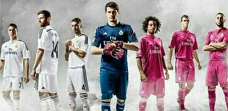 Real Madrid 2014/15 Season Home and Away Kits by Adidas