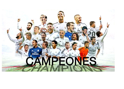 Real Madrid Campeones - Poster for winning the FIFA Club World Cup 2014 - Los Blancos