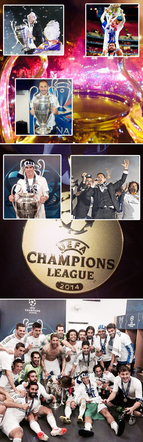 Real Madrid 2014 UCL Win Celebrations