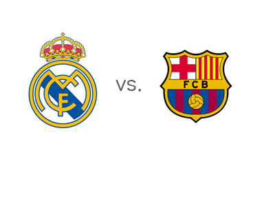 Spanish La Liga Matchup - Real Madrid vs. Barcelona - Team Logos / Crests