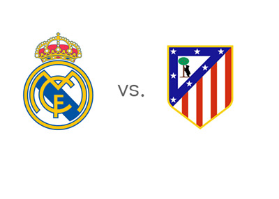 Real Madrid vs. Atletico Madrid - Matchup and Odds - Team Logos / Badges / Crests - Faceoff