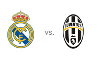 Real Madrid vs. Juventus - UEFA Champions League Matchup - Team Logos