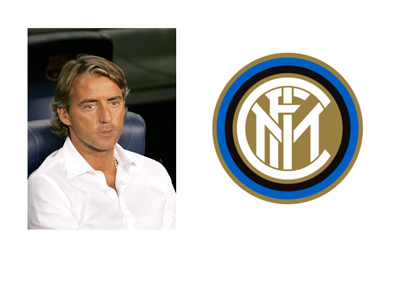 Inter Milan Logo - Roberto Mancini - Team Manager 2004 - 2008 - Photo