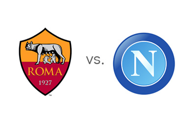 Italian Serie A Matchup - AS Roma vs. Napoli - Team Crests