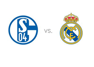 Schalke 04 vs. Real Madrid - UEFA Champions League Matchup - Team Logos / Badges / Crests - Favourite to Win - Odds