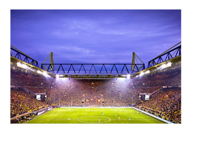 Borussia Dortmund stadium Signal Iduna Park - Night shot - Pinterest