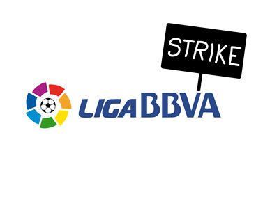 Spanish La Liga Strike - Logo - Illustration - Concept - Drawing