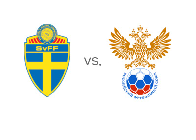 Euro Cup Qualifiers - Sweden vs. Russia - Matchup and Odds - Team Logos / Badges - Head to Head