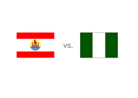 Tahiti vs. Nigeria - Confederations Cup Matchup - Country Flags