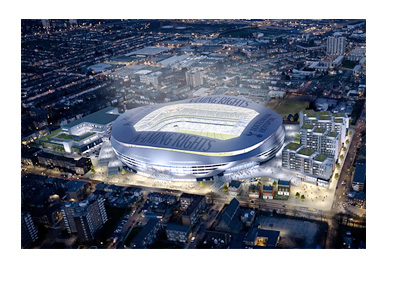 Tottenham Hotspur new stadium design - 3d model - preview
