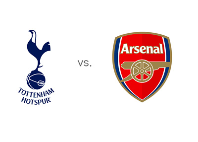 Matchup and Team Logos - Tottenham Hotspur vs. Arsenal FC - Badges / Crests - Preview