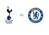 English Premier League (EPL) Matchup - Tottenham Hotspur vs. Chelsea FC - Team Logos