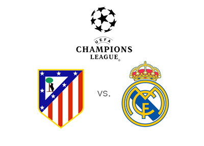 UEFA Champions League Preview - Atletico Madrid vs. Real Madrid - Odds, Matchup and Team Logos