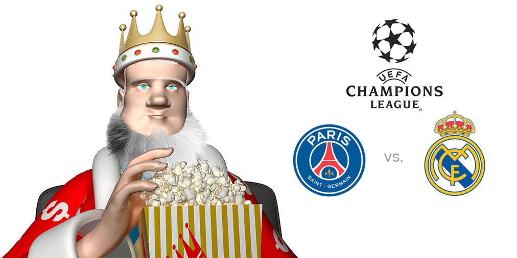 The King presents the upcoming UEFA Champions League matchup between PSG and Real Madrid - Winning odds and game preview