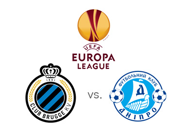 UEFA Europa League matchup - Football - Club Brugge vs. Dnipro Dnipropetrovsk - Preview, Odds - Tournament logo and club crests