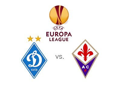 UEFA Europa League matchup - Dynamo Kyiv vs. Fiorentina - Preview - Odds - Tournament logo and team crests - Faceoff