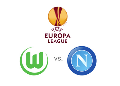 UEFA Europa League matchup - Wolfsburg vs. Napoli - Odds and Preview - Tournament logo and team crests