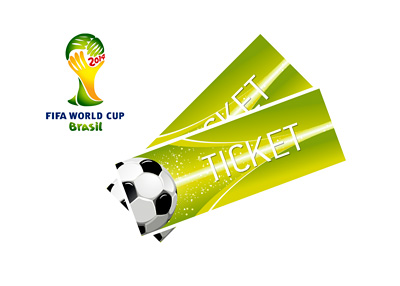 Tickets for the World Cup in Brasil - Illustration