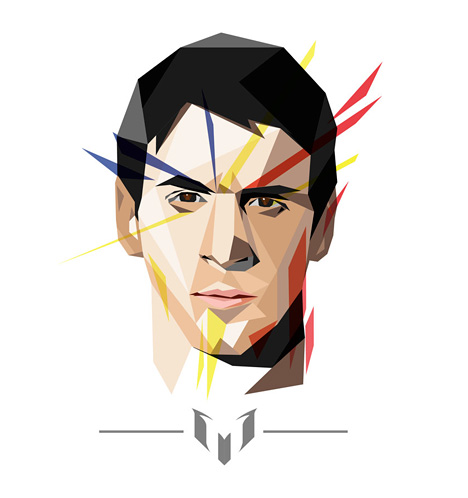 Lionel Messi Drawing / Illustration in WPAP art style