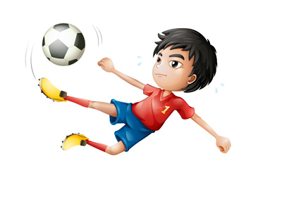 Young Footballer - Top Talent - Illustration